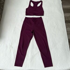 Girlfriend Collective S sports bra and leggings